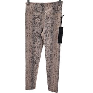 Noli Yoga Blush Snake Skin Compression Fit Leggings Womens Size Small
